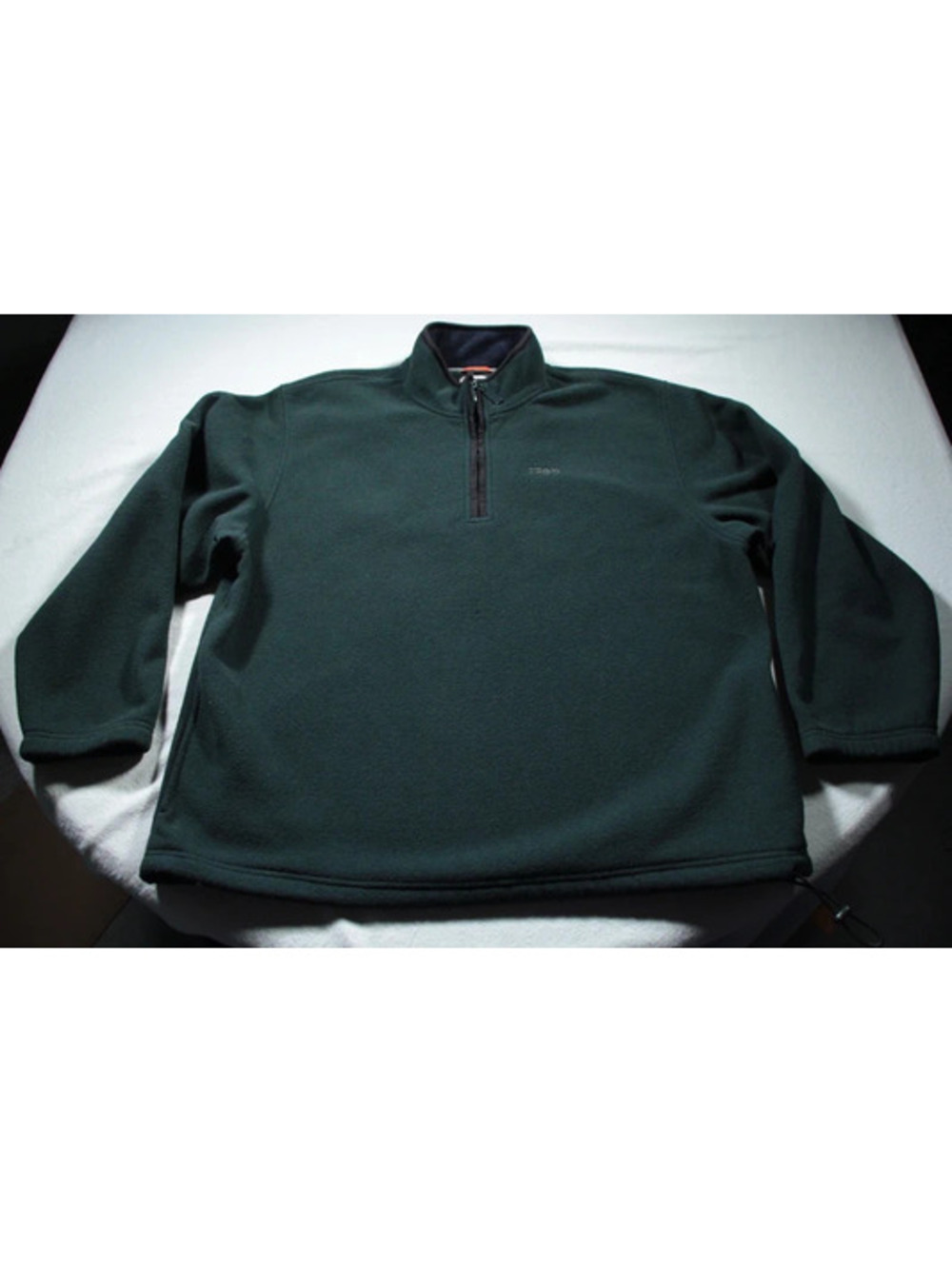 Men's IZOD Dark Green Quarter Zip Fleece Pullover 2XL
